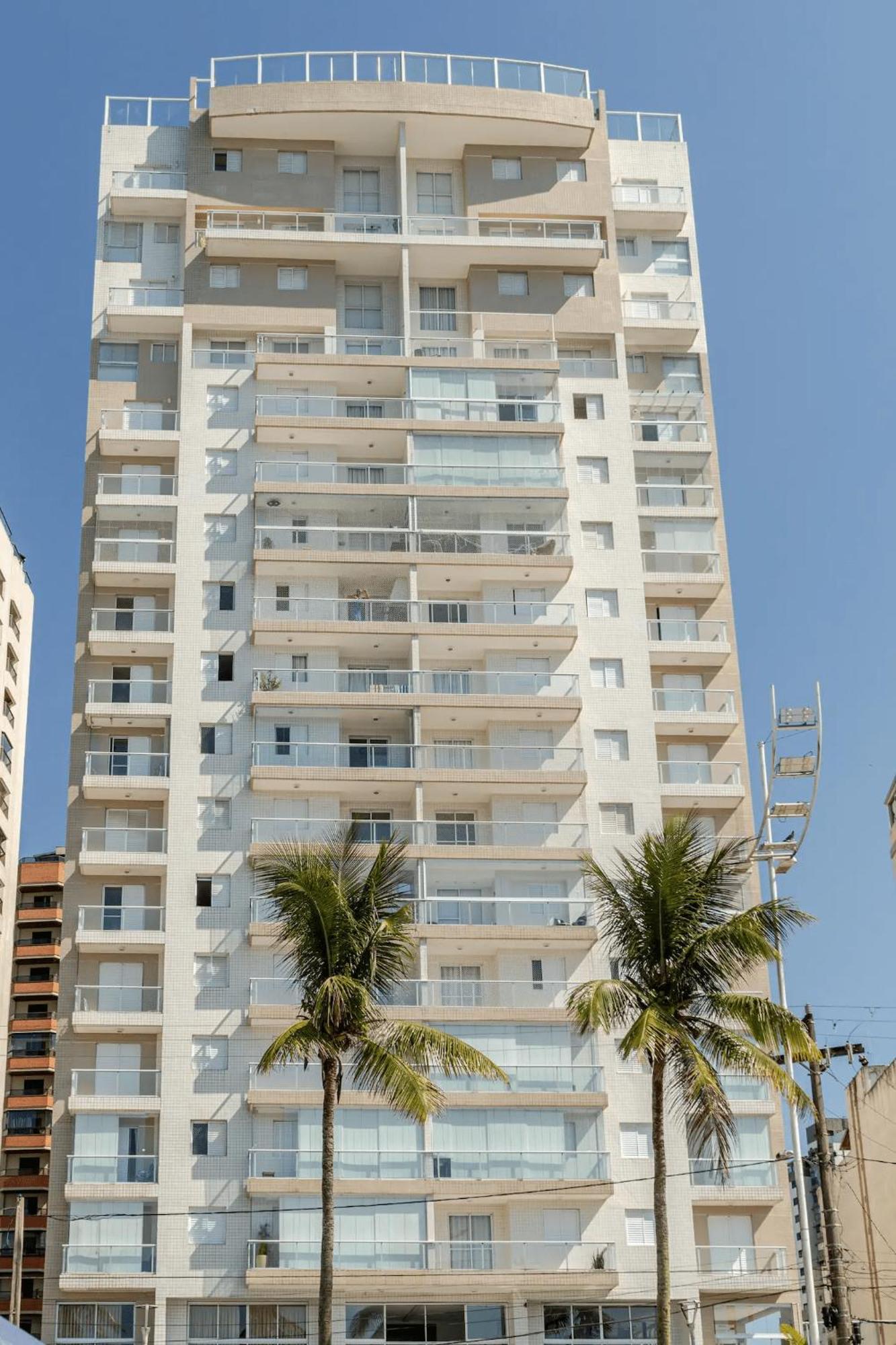 Apto - Predio De Frente Para Praia - Asturias - Guaruja - 2 Vagas Garagem - Wi-Fi E Ar Condicionado Exterior foto